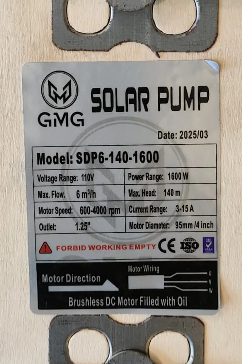 110 Volt 1600 Watt Maks 140 Metre 6 Ton Serisi 4 Inch Fanlı Sürücülü Su Bittiğinde Durma Özelliğine Sahip Şamandıralı Dc Dalgıç Pompa-detail