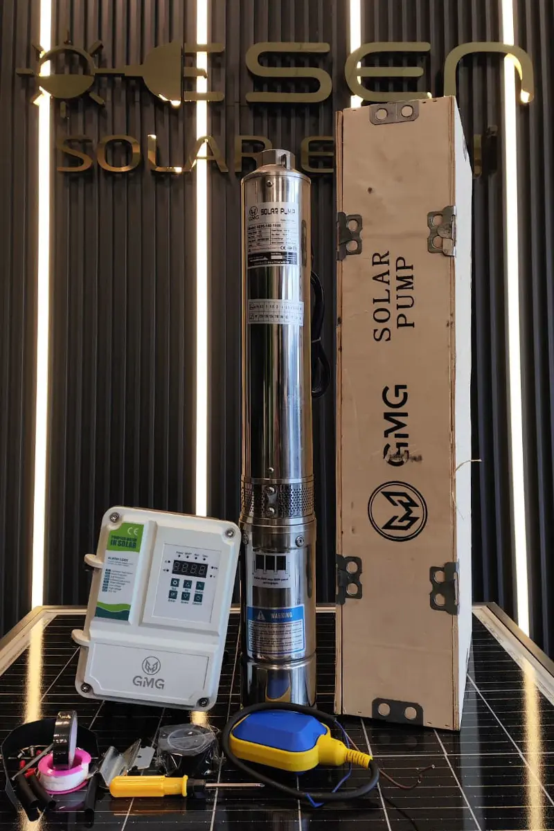 110 Volt 1600 Watt Maks 140 Metre 6 Ton Serisi 4 Inch Fanlı Sürücülü Su Bittiğinde Durma Özelliğine Sahip Şamandıralı Dc Dalgıç Pompa