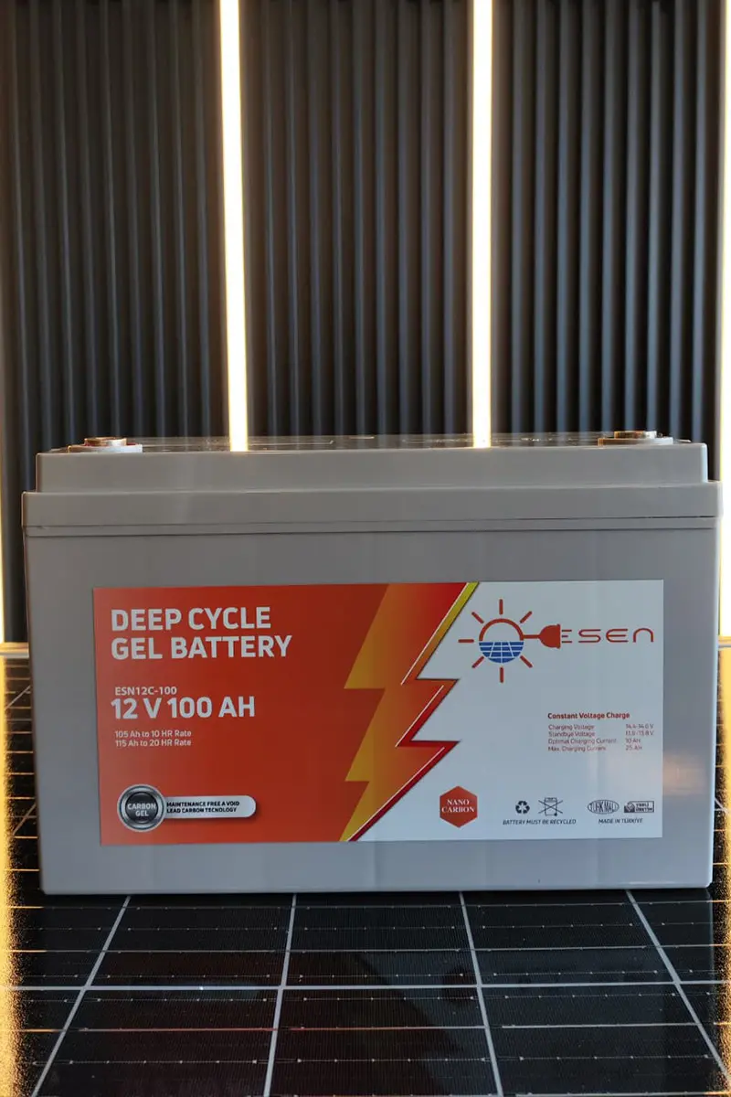 12 Volt 100 Ah Jel Akü-detail