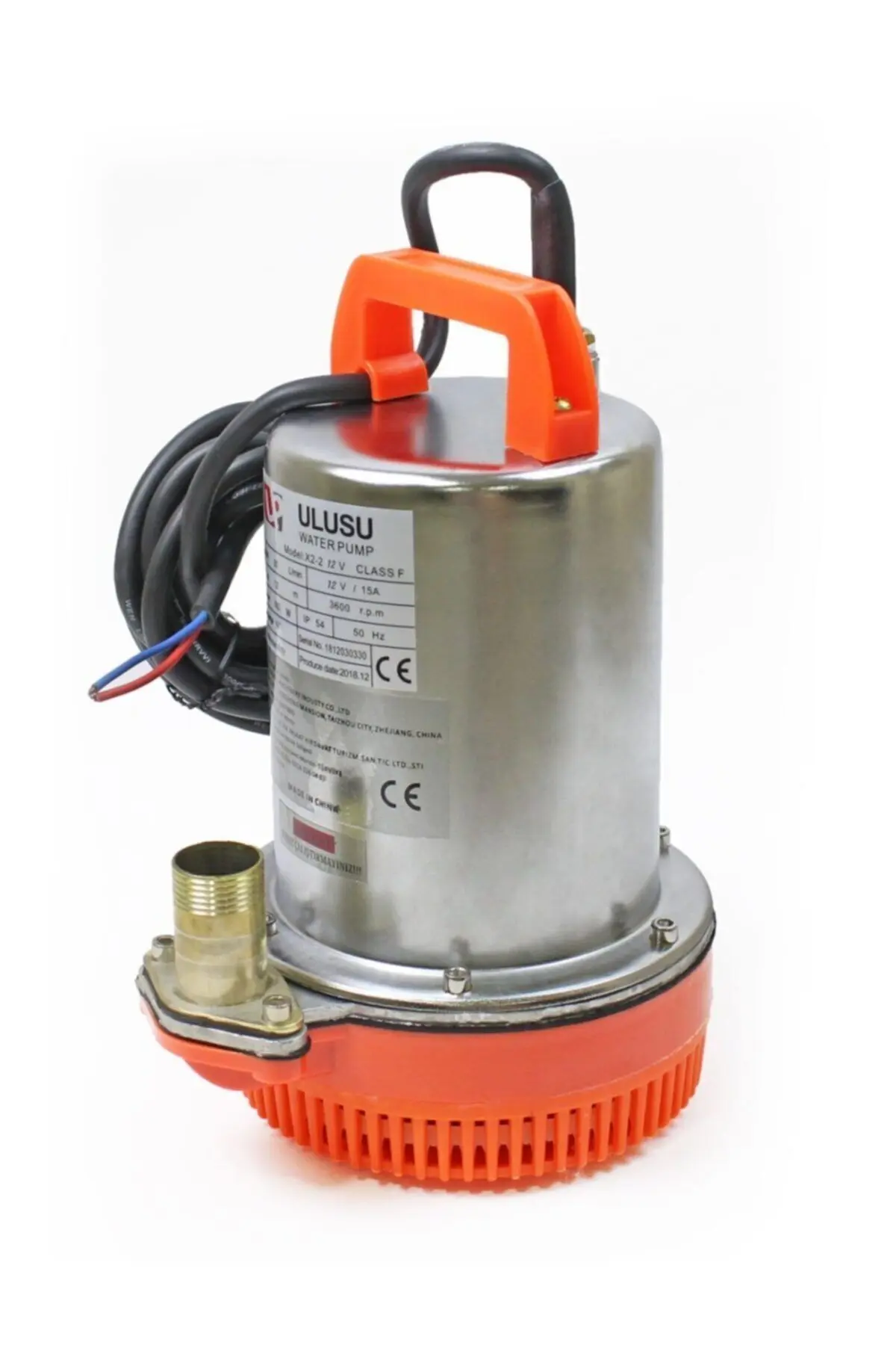 12 Volt Dc Drenaj Dalgıç Pompa Sintine Pompası 10 mss  3 m³/h