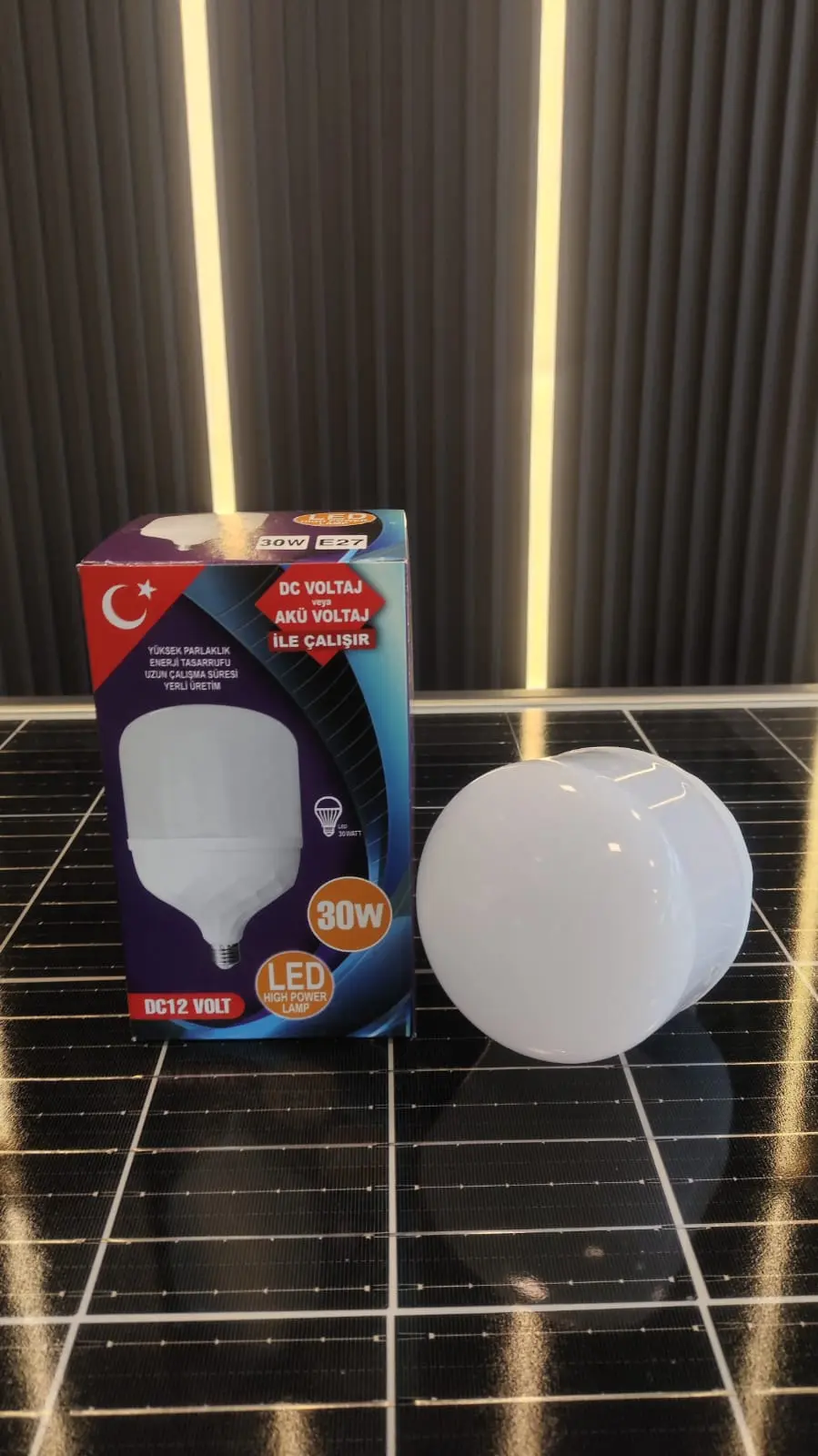 12 Volt Ile Çalışabilen 30 Watt Dc Led Ampul