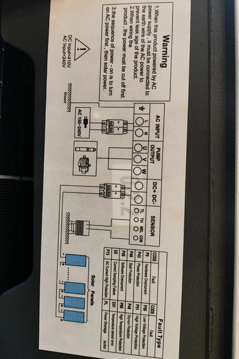 300 Volt 2200 Watt Maks 110 Metre 13 Ton Serisi 4 Inç Fanlı Sürücülü Ve Şebeke Destekli Su Bittiğinde Durma Özelliğine Sahip Şamandıralı Şebeke Destekli Dc Dalgıç Pompa-detail