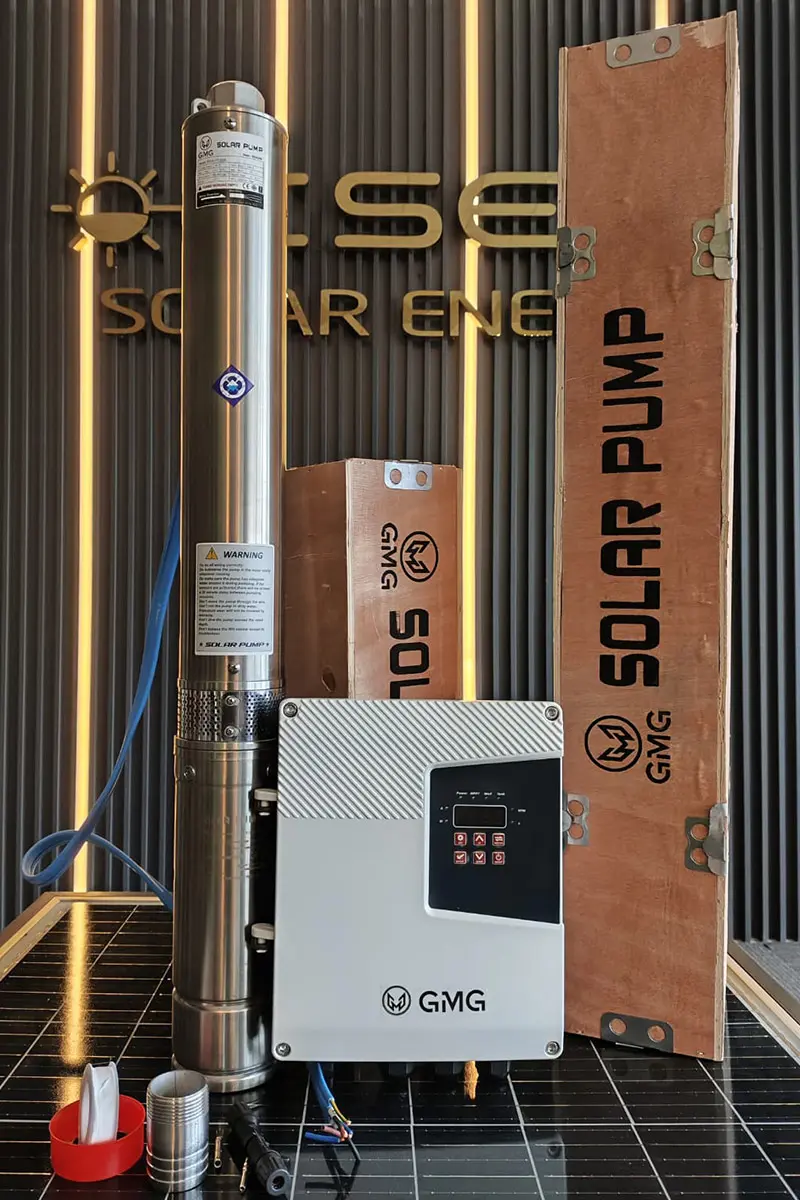 300 Volt 2200 Watt Maks 175 Metre 6 Ton Serisi 4 Inch Fanlı Sürücülü Su Bittiğinde Durma Özelliğine Sahip Dc Dalgıç Pompa