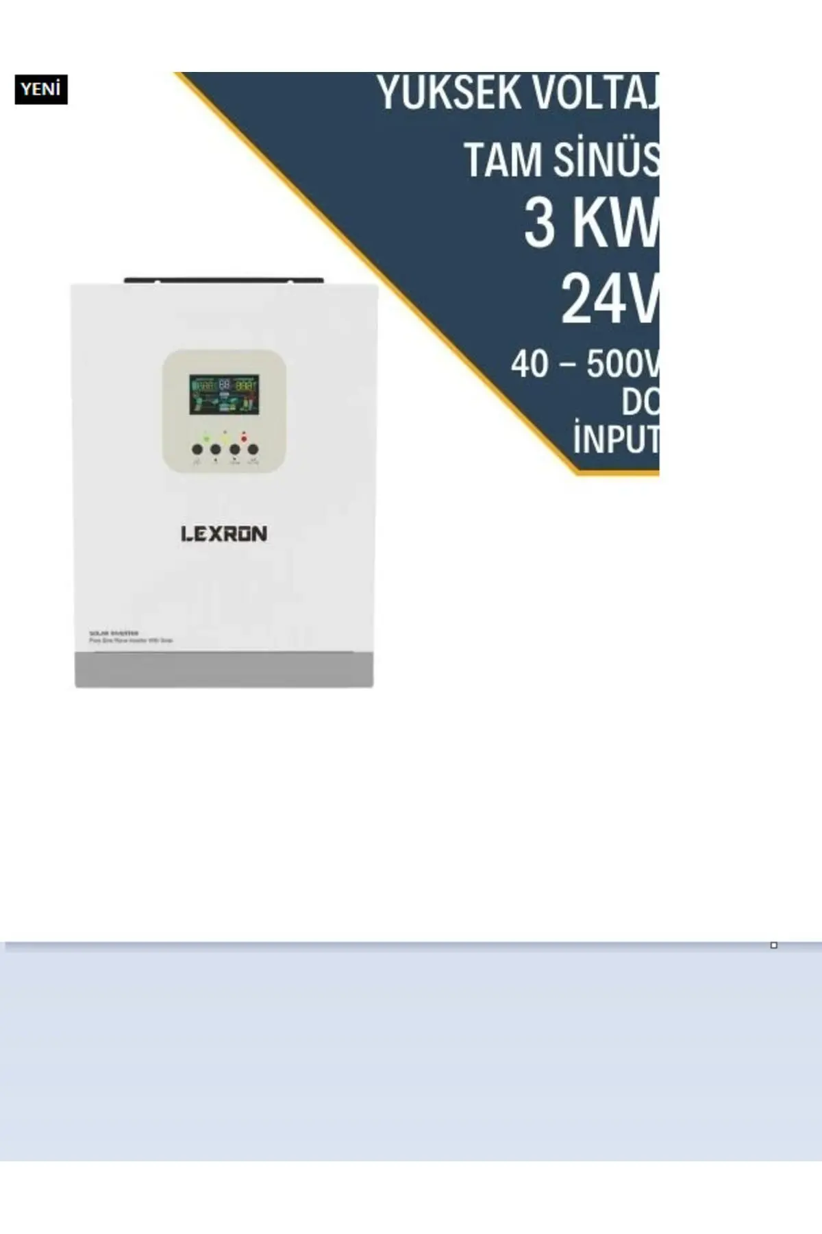 3KW HV MPPT 40-500 PV INPUT AKILLI İNVERTER