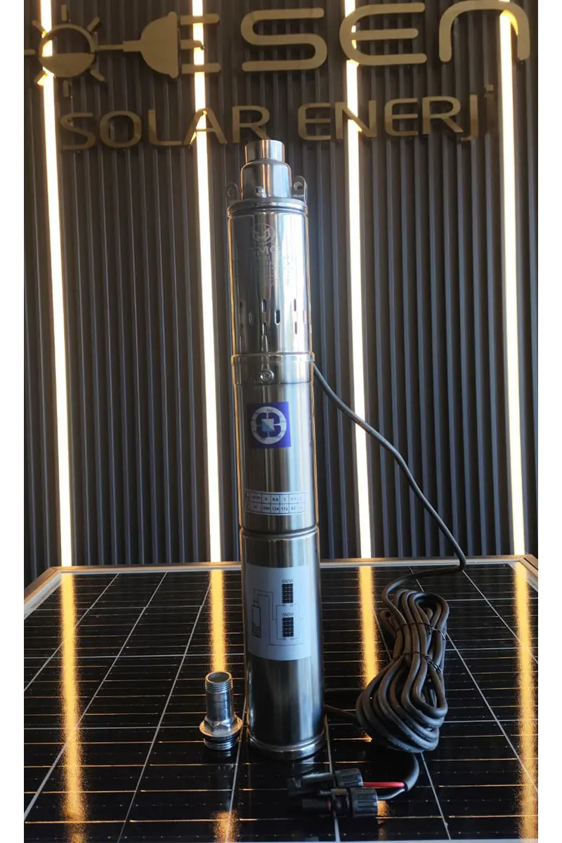 72 Volt 900 Watt 3 Inch Helezonlu Maks 140 Metre 2.2 Ton Serisi Dc Dalgıç Pompa