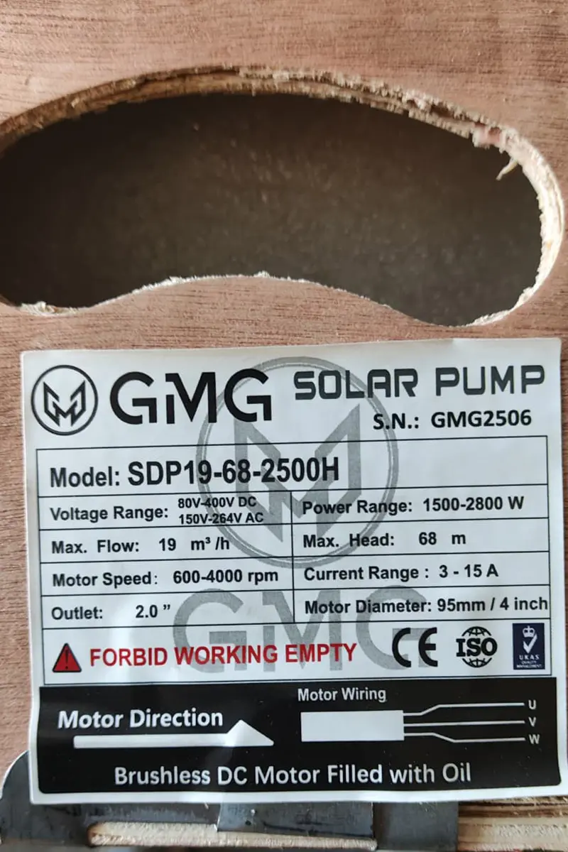 80 - 400 Volt 2500 Watt Maks 68 Metre 19 Ton Serisi 4 Inch Çelik Fanlı Çelik Gövde Sürücülü Ve Şebeke Ile Tam Hibrit Çalışabilen Su Bittiğinde Otomatik Durma Özeliğine Sahip Şamandıralı Dalgıç Pompa-detail