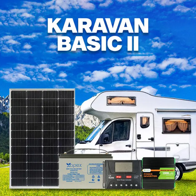 Karavan Hazır Sistem Basic-ıı (çekme Karavan Güneş Enerji Paketi 220v Sistem)