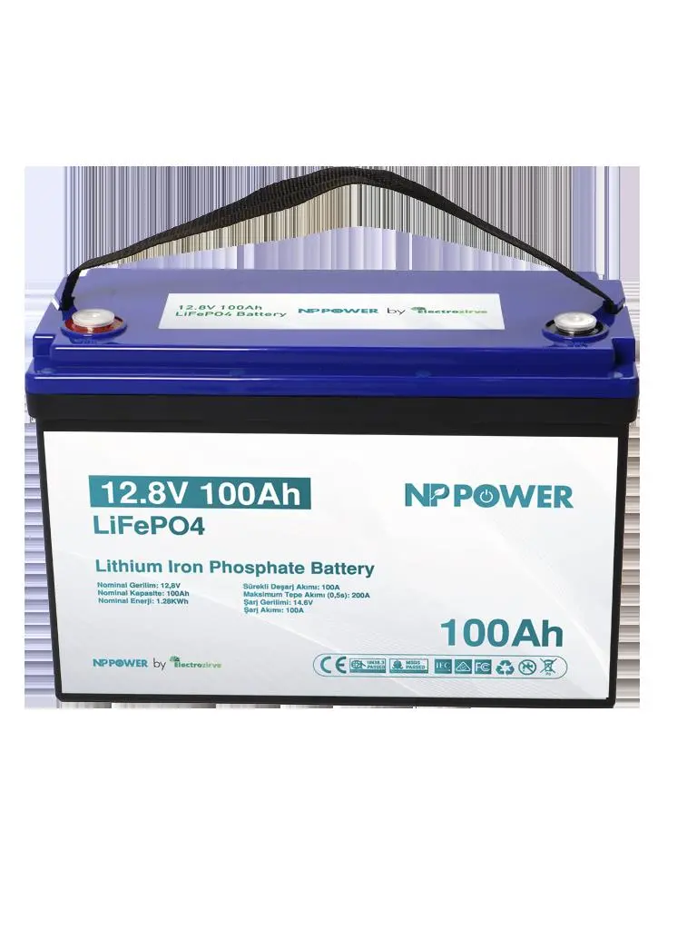 Npp-yro-box 12.8v 100ah Lityum (lifepo4) Batarya