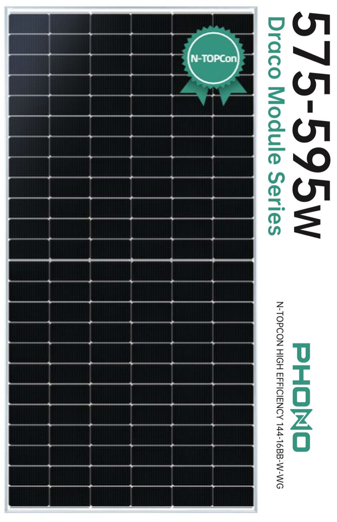 585 W Ntype Topcon Hücre Güneş Paneli
