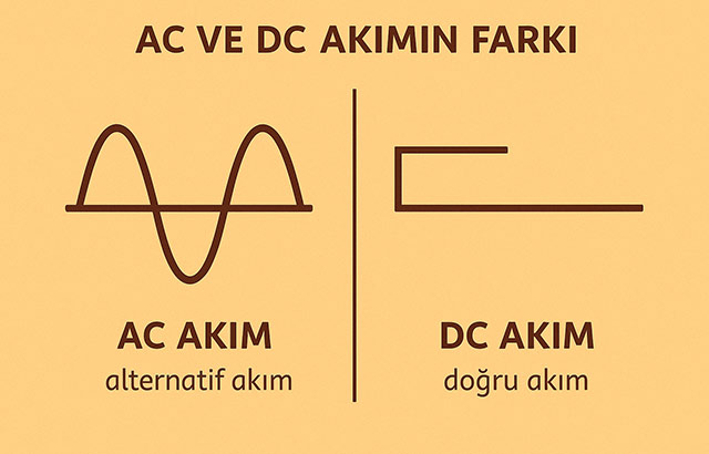 DC (Doğru Akım) ve AC (Alternatif Akım) Nedir? Farkları ve Kullanım Alanları