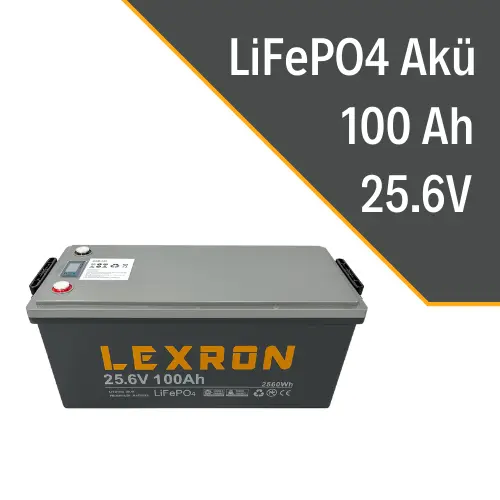 100ah 25.6v Lityum Akü