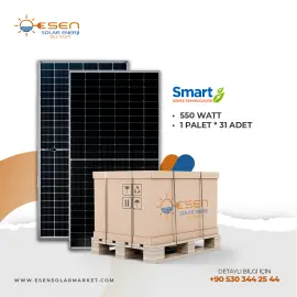 550w Monokristal 1 Palet - (31 Adet)