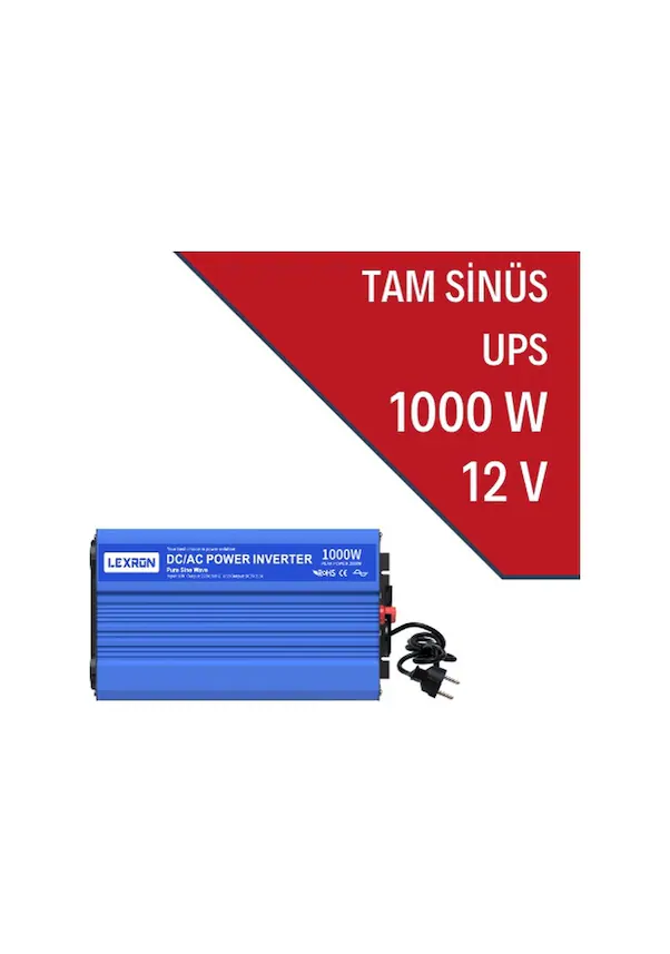 1000w-12v Tam Sinüs Inverter (ups)