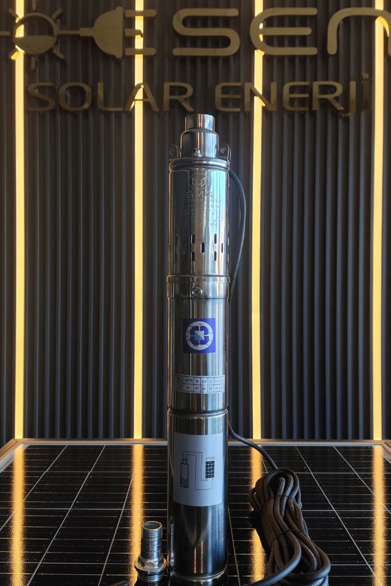 12 Volt 150 Watt 3 Inch Helezonlu Maks 35 Metre 1.5 Ton Serisi Dc Dalgıç Pompa