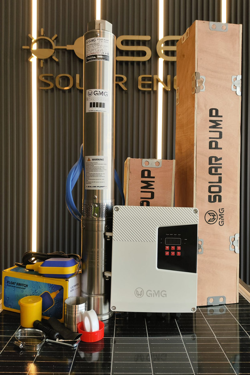 300 Volt 2200 Watt Maks 110 Metre 13 Ton Serisi 4 Inç Fanlı Sürücülü Su Bittiğinde Durma Özelliğine Sahip Şamandıralı Dc Dalgıç Pompa